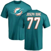 Adam Joseph Duhe Miami Dolphins Name & Number Logo T-Shirt - Aqua