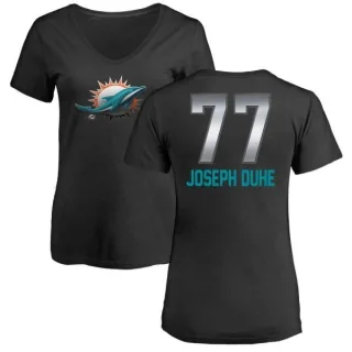 Adam Joseph Duhe Women's Miami Dolphins Midnight Mascot T-Shirt - Black