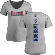 Adam Larsson Women's Edmonton Oilers Backer T-Shirt - Ash