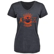 Adam Larsson Women's Edmonton Oilers Insignia Tri-Blend T-Shirt - Royal