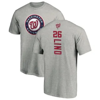 Adam Lind Washington Nationals Backer T-Shirt - Ash