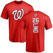 Adam Lind Washington Nationals Backer T-Shirt - Red