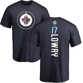 Adam Lowry Winnipeg Jets Backer T-Shirt - Navy