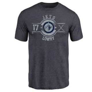 Adam Lowry Winnipeg Jets Insignia Tri-Blend T-Shirt - Navy