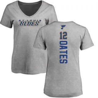 Adam Oates Women's St. Louis Blues Backer T-Shirt - Ash