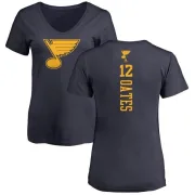 Adam Oates Women's St. Louis Blues One Color Backer T-Shirt - Navy