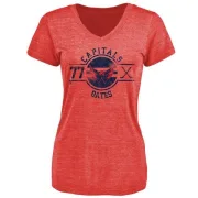 Adam Oates Women's Washington Capitals Insignia Tri-Blend T-Shirt - Red