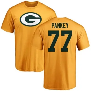 Adam Pankey Green Bay Packers Name & Number Logo T-Shirt - Gold