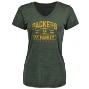 Adam Pankey Women's Green Bay Packers Flanker Tri-Blend T-Shirt - Green