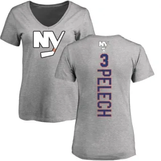 Adam Pelech Women's New York Islanders Backer T-Shirt - Ash