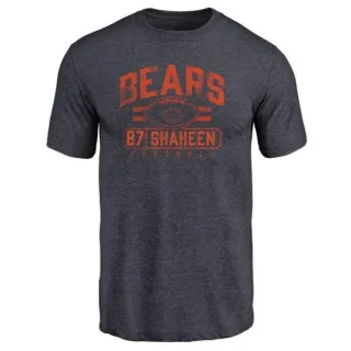 Adam Shaheen Chicago Bears Flanker Tri-Blend T-Shirt - Navy