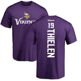 Adam Thielen Minnesota Vikings Backer T-Shirt - Purple