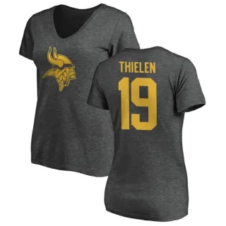 Adam Thielen Women's Minnesota Vikings One Color T-Shirt - Ash