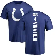 Adam Vinatieri Indianapolis Colts Backer T-Shirt - Royal