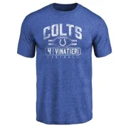 Adam Vinatieri Indianapolis Colts Flanker Tri-Blend T-Shirt - Royal