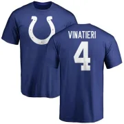 Adam Vinatieri Indianapolis Colts Name & Number Logo T-Shirt - Royal