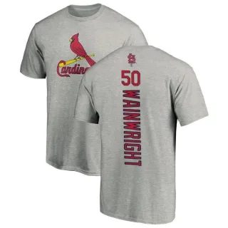 Adam Wainwright St. Louis Cardinals Backer T-Shirt - Ash