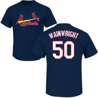 Adam Wainwright St. Louis Cardinals Name & Number T-Shirt - Navy