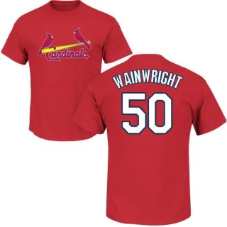 Adam Wainwright St. Louis Cardinals Name & Number T-Shirt - Red