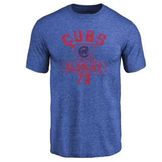 Adbert Alzolay Chicago Cubs Base Runner Tri-Blend T-Shirt - Royal