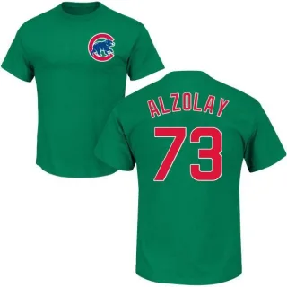 Adbert Alzolay Chicago Cubs St. Patrick's Day Name & Number T-Shirt - Green