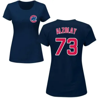 Adbert Alzolay Women's Chicago Cubs Name & Number T-Shirt - Navy