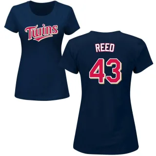 Addison Reed Women's Minnesota Twins Name & Number T-Shirt - Navy