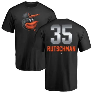 Adley Rutschman Baltimore Orioles Midnight Mascot T-Shirt - Black