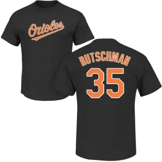 Adley Rutschman Baltimore Orioles Name & Number T-Shirt - Black