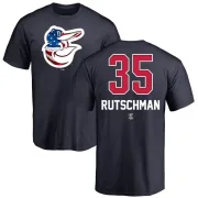 Adley Rutschman Baltimore Orioles Name and Number Banner Wave T-Shirt - Navy