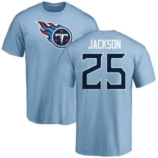 Adoree' Jackson Tennessee Titans Name & Number Logo T-Shirt - Light Blue