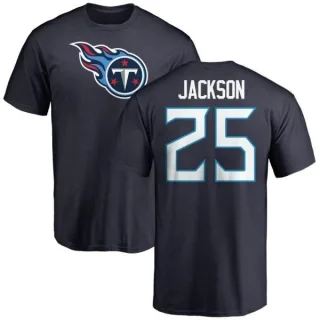 Adoree' Jackson Tennessee Titans Name & Number Logo T-Shirt - Navy