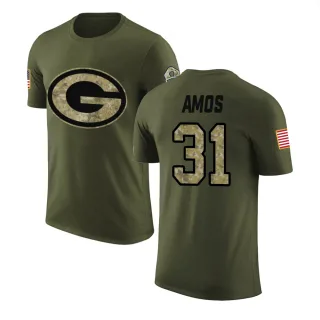 Adrian Amos Green Bay Packers Olive Salute to Service Legend T-Shirt