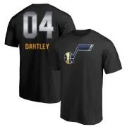 Adrian Dantley Utah Jazz Black Midnight Mascot T-Shirt