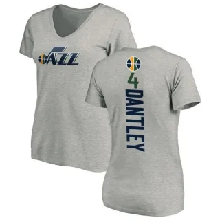 Adrian Dantley Women's Utah Jazz Ash Backer T-Shirt