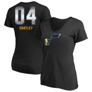 Adrian Dantley Women's Utah Jazz Black Midnight Mascot T-Shirt