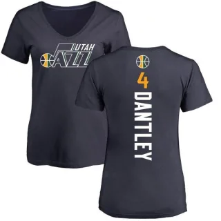 Adrian Dantley Women's Utah Jazz Navy Backer T-Shirt