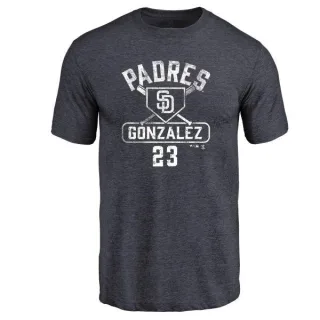 Adrian Gonzalez San Diego Padres Base Runner Tri-Blend T-Shirt - Navy