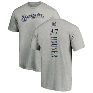 Adrian Houser Milwaukee Brewers Backer T-Shirt - Ash