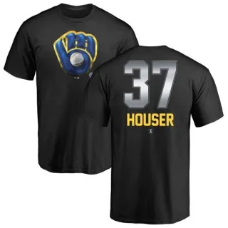 Adrian Houser Milwaukee Brewers Midnight Mascot T-Shirt - Black