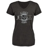 Adrian Kempe Women's Los Angeles Kings Insignia Tri-Blend T-Shirt - Black