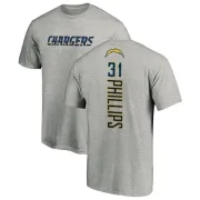 Adrian Phillips Los Angeles Chargers Name & Number T-Shirt - Heather Gray