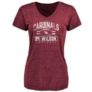 Adrian Wilson Women's Arizona Cardinals Flanker Tri-Blend T-Shirt - Maroon