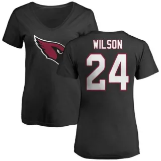 Adrian Wilson Women's Arizona Cardinals Name & Number Logo Slim Fit T-Shirt - Black