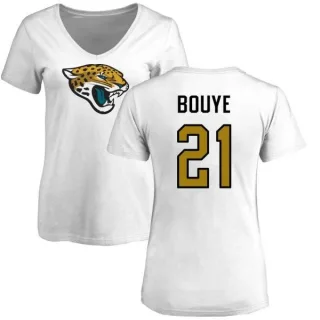 A.J. Bouye Women's Jacksonville Jaguars Name & Number Logo Slim Fit T-Shirt - White