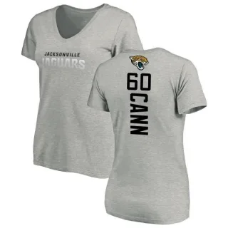 A.J. Cann Women's Jacksonville Jaguars Backer V-Neck T-Shirt - Ash