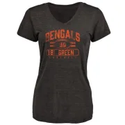 A.J. Green Women's Cincinnati Bengals Flanker Tri-Blend T-Shirt - Black