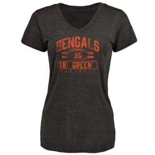 A.J. Green Women's Cincinnati Bengals Flanker Tri-Blend T-Shirt - Black