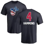 A.J. Hammons Miami Heat Navy Name and Number Banner Wave T-Shirt