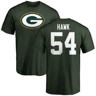 A.J. Hawk Green Bay Packers Name & Number Logo T-Shirt - Green